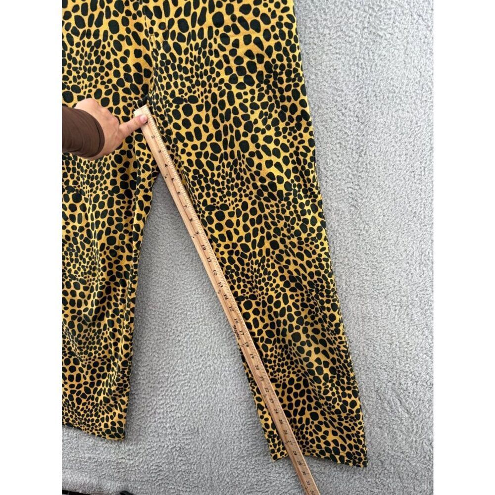Holiday Emma Mulholland Kokomo Pants Yellow Black Leopard Spot Cotton Size S - Picture 8 of 13